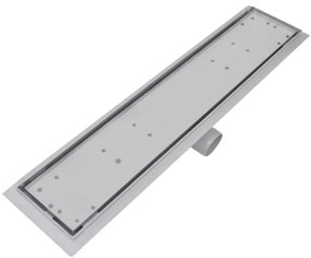 vidaXL Σιφόνια Ντουζιέρας Γραμμικά 2 τεμ. 630x140 χιλ. Ανοξείδ. Ατσάλι