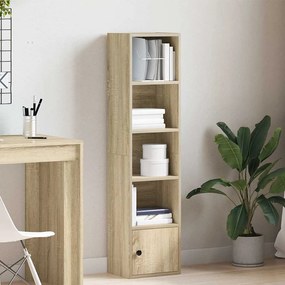 vidaXL Βιβλιοθήκη Sonoma Δρυς 31x24x127 εκ. από Επεξεργασμένο Ξύλο