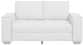 vidaXL Καναπές Λευκό 160 x 80 x 84 εκ ύφασμα