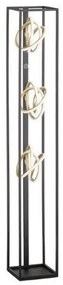 Επιδαπέδιο Φωτιστικό LED Μαύρο-Χρυσό Gisi 40286 Fischer Honsel-40286-Μαύρο-Χρυσό 40286
