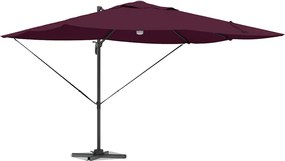 vidaXL Ομπρέλα ηλίου Βεραμάν Κόκκινο 351 x 250 x 253 εκ