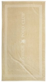 Πετσέτα Θαλάσσης 4062 Ivory Greenwich Polo Club Θαλάσσης 90x170cm 100% Βαμβάκι