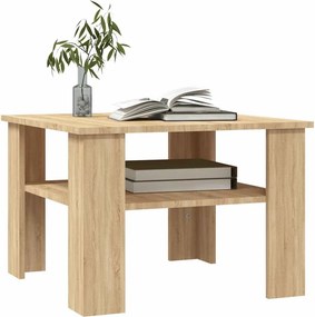 vidaXL Τραπεζάκι Σαλονιού Sonoma Δρυς 60x60x42 εκ. από Επεξ. Ξύλο