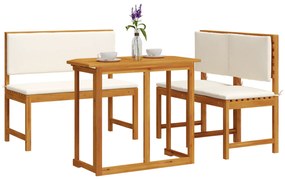 vidaXL 4 Piece Garden Dining Set Solid Wood Acacia