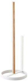 Βάση Χαρτιού Επιδαπέδια LBTYMZK2346 13x13x37,5cm White-Natural Yamazaki Steel,Wood