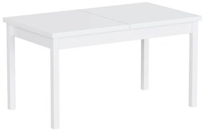 Τραπέζι Victorville 126, Άσπρο, 76x80x140cm, 34 kg, Επιμήκυνση, Πλαστικοποιημένη μοριοσανίδα, Ξύλο, Μερικώς συναρμολογημένο, Ξύλο: Οξιά | Epipla1.gr