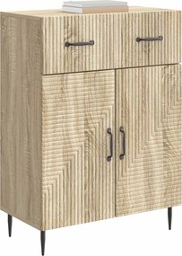 vidaXL Πλαϊνό γραφείο Sonoma Δρυς 66 x 34,5 x 89,5 εκ