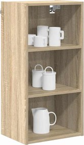 vidaXL Κρεμαστό ντουλάπι με αποθήκευση Δρύς Sonoma 40 x 29,5 x 80 εκ.