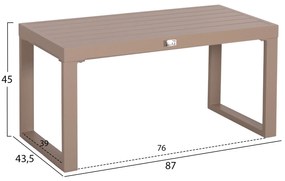 ΤΡΑΠΕΖΑΚΙ ΞΑΠΛΩΣΤΡΑΣ SENTRY HM6275.04 ΑΛΟΥΜΙΝΙΟ ΣΕ ΚΑΠΟΥΤΣΙΝΟ 87x43,5x45Υεκ.