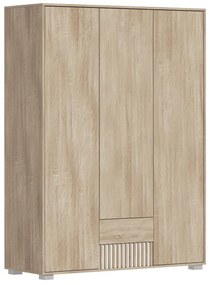 Ντουλάπα Bruse μελαμίνη σε sonoma-oak απόχρωση 148.5x56.5x203.2εκ