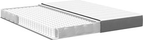 vidaXL Στρώμα Κρεβατιού με στρώμα Ανοιχτό γκρι 180 x 200 cm ύφασμα