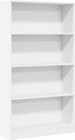 vidaXL Βιβλιοθήκη Λευκή 80x24x143 εκ. από Επεξεργασμένο Ξύλο