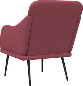 vidaXL Πολυθρόνα Μπορντό 63x76x80 εκ. Υφασμάτινη