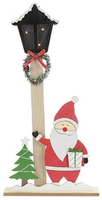 Χριστουγεννιάτικο Διακοσμητικό Ξύλινο Φανάρι Δρόμου Με LED 013.792169 26X52,5cm Multi