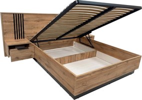 Κρεβάτι Bali Lux-Φυσικό – Μαύρο