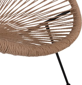 ΣΕΤ ΕΞΩΤΕΡΙΚΟΥ ΧΩΡΟΥ 3ΤΜΧ ACAPULCO HM21100 TWISTED WICKER-ΜΕΤΑΛΛΟ