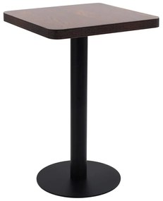 Τραπέζι Bistro Σκούρο Καφέ 50 x 50 εκ. από MDF - Καφέ