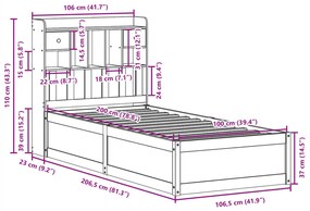 ΣΚΕΛΕΤΟΣ ΚΡΕΒ. ΧΩΡΙΣ ΣΤΡΩΜΑ ΚΑΦΕ ΚΕΡΙΟΥ 100X200 ΕΚ ΜΑΣΙΦ ΠΕΥΚΟ 3323502