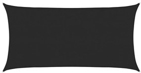 vidaXL Πανί Σκίασης Μαύρο 2,5 x 4,5 μ. από HDPE 160 γρ./μ²