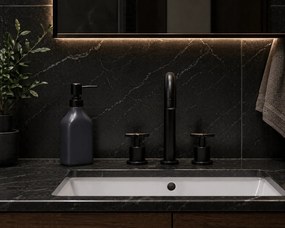 Δοχείο Κρεμοσάπουνου Stoneware 350ml 9x6x19.5cm Black 6U MRShome