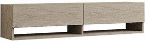 Έπιπλο Τηλεόρασης Επιτοίχιο Arges 495SSE1628 141x30x31cm Travertine Beige