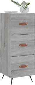 vidaXL Ντουλάπι Γκρι Sonoma 34,5x34x90 εκ. από Επεξεργασμένο Ξύλο
