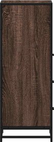 vidaXL Ντουλάπι μπάνιου καφέ δρυς 35x37,5x100 cm