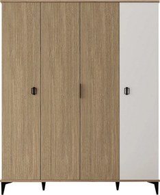 Ντουλάπα Δρυς / Λευκό GRODRAS 164x52x12