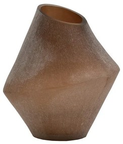 Βάζο Γυάλινο Sahara 015271 D23x26 Beige Glass