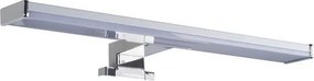 Led φωτιστικό επίτοιχο μπάνιου 8W νίκελ 3000K θερμό φως στεγανό IP44 από αλουμίνιο &amp; πλαστικό