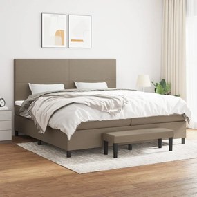 ΚΡΕΒΑΤΙ BOXSPRING ΜΕ ΣΤΡΩΜΑ TAUPE 200X200 ΕΚ. ΥΦΑΣΜΑΤΙΝΟ 3136465