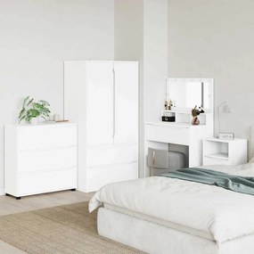 vidaXL Ντουλάπι αποθήκευσης Λευκό 80 x 31 x 81 εκ Επεξεργασμένο ξύλο