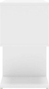 vidaXL Κομοδίνα 2 τεμ. Λευκά 50 x 30 x 51,5 εκ. από Επεξ. Ξύλο