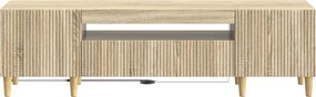 vidaXL Ντουλάπα LED Τηλεόρασης ARNHEM 153 x 35 x 43 εκ Sonoma Δρυς