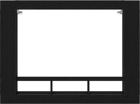 vidaXL Ντουλάπι TV Μαύρη δρυς 152 x 22 x 113 εκ. Επεξεργασμένο ξύλο