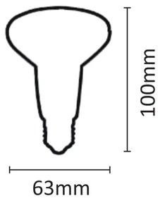 InLight E27 LED R63 8watt 3000Κ Θερμό Λευκό (7.27.08.08.1)