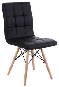 Καρέκλα ArteLibre CUPPLESSUS Μαύρο PU 43x55x86cm-14590007