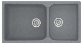 Sanitec Classic 307 Metallic Silver Νεροχύτης