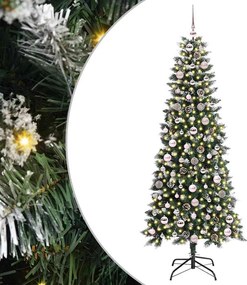 vidaXL Τεχνητό Χριστουγεννιάτικο Δέντρο με 300 LED Πράσινο 180 cm