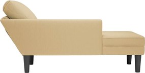 vidaXL Σαλόνι ξαπλώστρας με μαξιλάρι πρασινογκρί ύφασμα