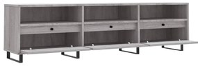 vidaXL Έπιπλο Τηλεόρασης Γκρι Sonoma 150x30x44,5 εκ. από Επεξεργ. Ξύλο