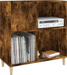 vidaXL Δισκοθήκη Καπνιστή Δρυς 84,5 x 38 x 89 εκ. από Επεξεργ. Ξύλο