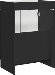 vidaXL Ντουλάπι κάτω από τον νιπτήρα Μαύρο 78,5 x 37,5 x 81 εκ
