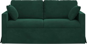 vidaXL Καναπές Σκούρο Πράσινο