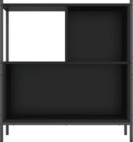 vidaXL Βιβλιοθήκη Μαύρη 72 x 28 x 77,5 εκ. από Επεξεργασμένο Ξύλο