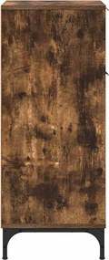 vidaXL Ντουλάπι Μπάνιου Καπνιστό Δρύς 39,5 x 36 x 88 εκ