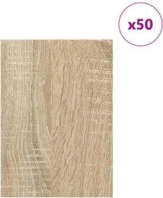 vidaXL Διακοσμητικά Πάνελ 50 τμχ. Δρύς Sonoma 21 x 30 x 0,27 εκ