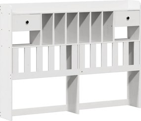 vidaXL Σκελετός Κρεβ. Χωρίς Στρώμα Λευκό 140x200 εκ Μασίφ Πεύκο