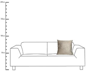 Μαξιλάρι ArteLibre Λεοπάρδαλη Ιβουάρ Βελούδο 45x45cm