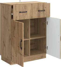vidaXL Πλαϊνό γραφείο Artisan Δρυς 66 x 34,5 x 87 εκ.